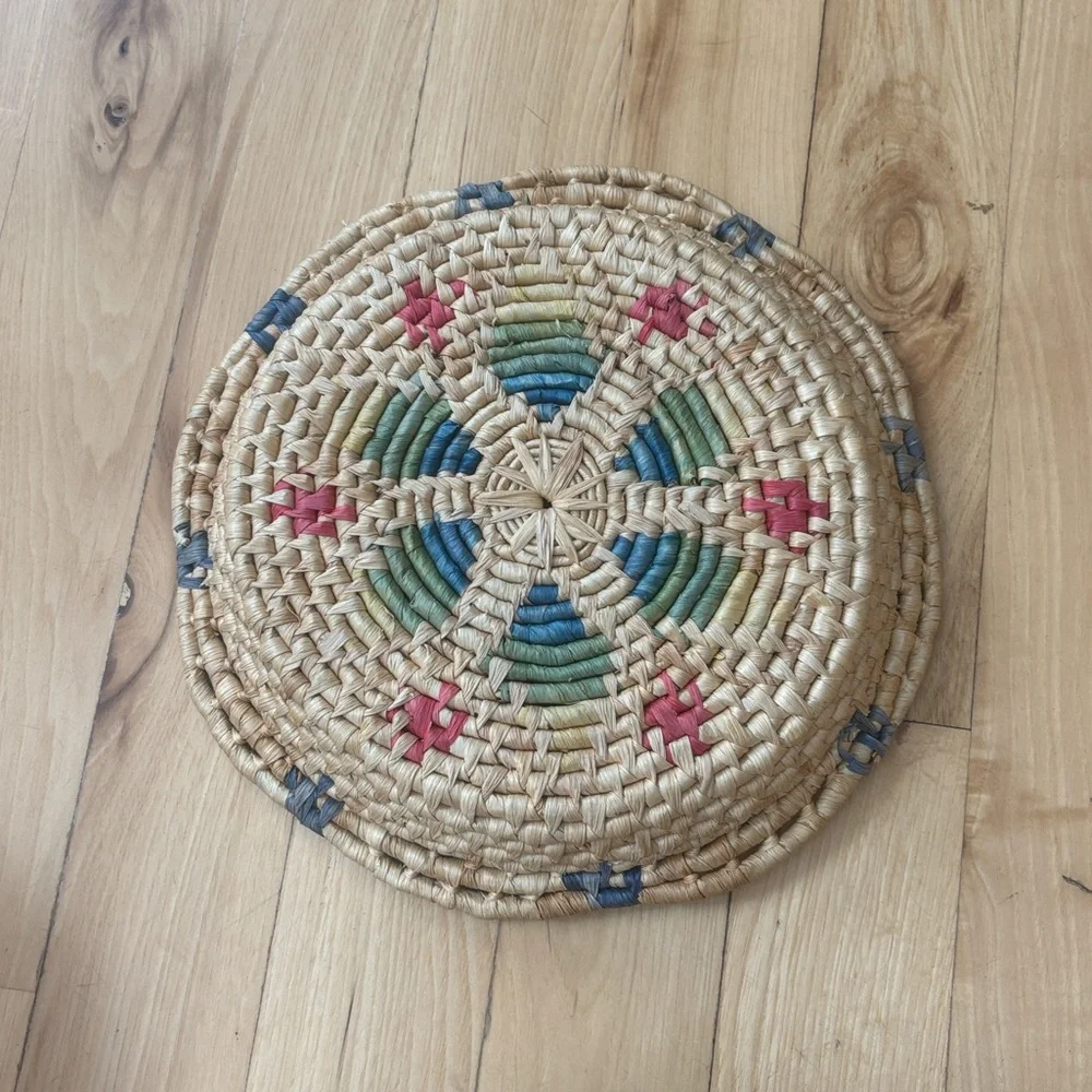 Vintage Bohemian Style Woven Decorative Basket